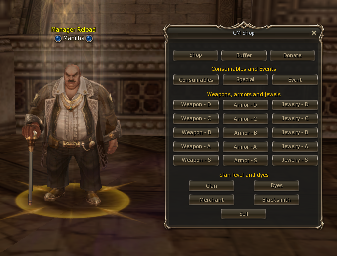 Manager Reload - GM Shop